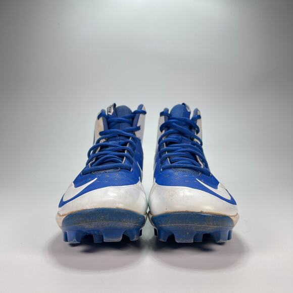 Nike Alpha Huarache Blue White Pro Mid MCS Baseball 923434-411 Youth Size 5.5 - Picture 2 of 10